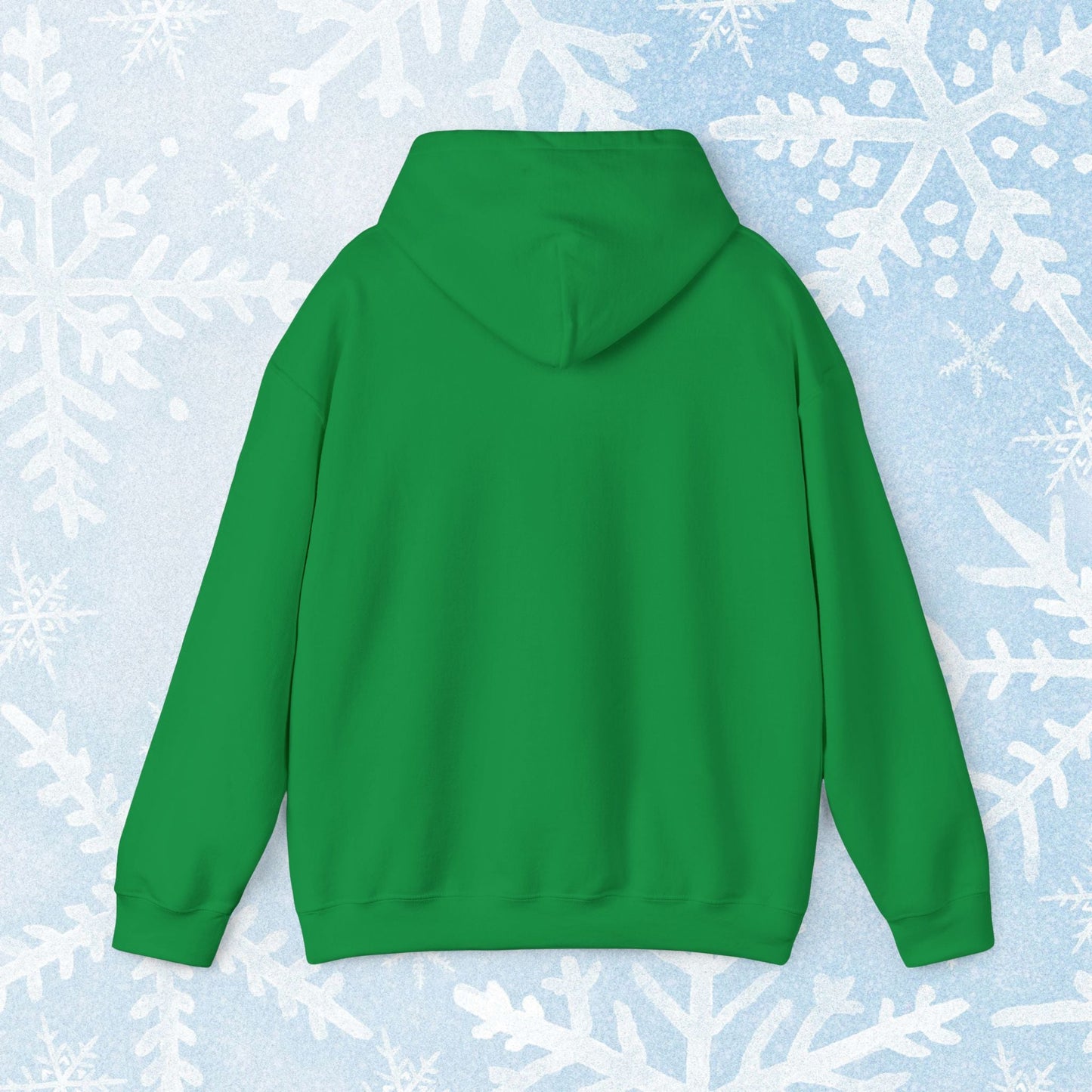 Christmas Caroling Hoodie - Funky Holiday Themed Warm Hoodie, with a design of 3 christmas penguins singing Fa La La La Laaa La La La