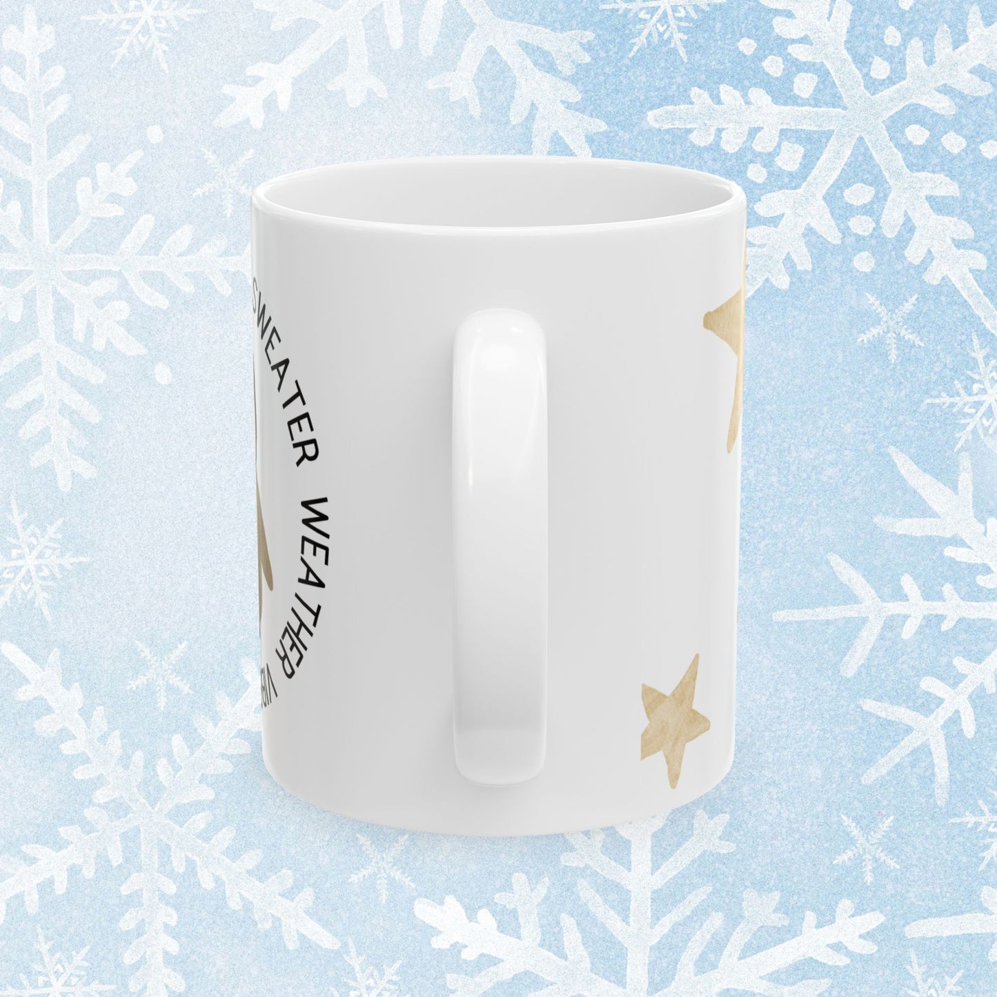 Cozy Vibes Penguin with Stars - Mug