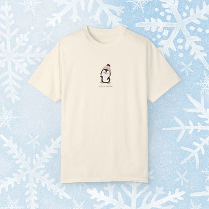 Winter Penguin Unisex T-shirt - Cozy and Cute Penguin Design by Nature