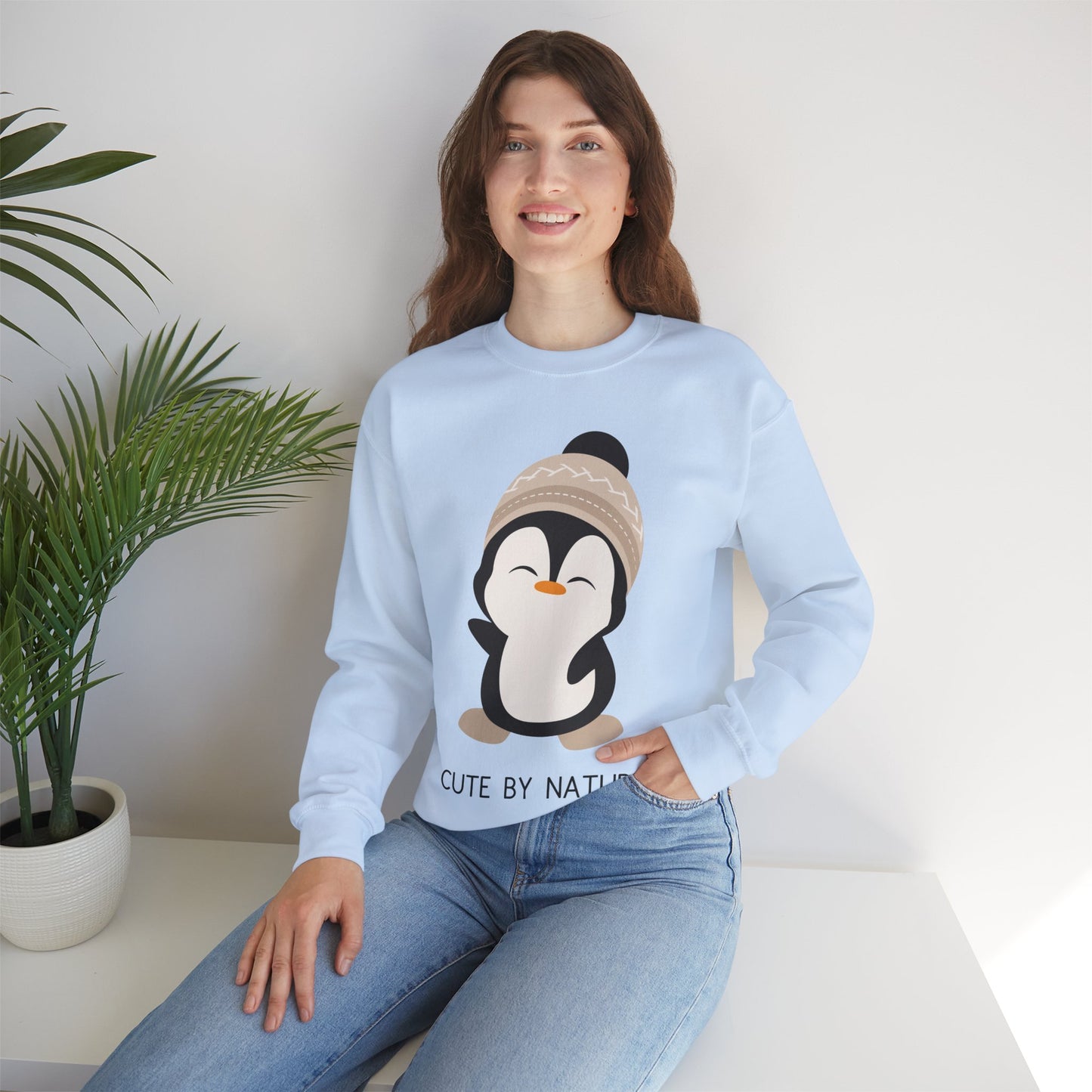 Cute Penguin Sweatshirt - Unisex Heavy Blend™ Crewneck