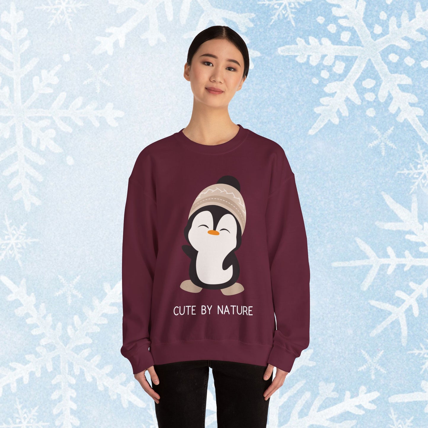 Cute Penguin Sweatshirt - Unisex Heavy Blend™ Crewneck