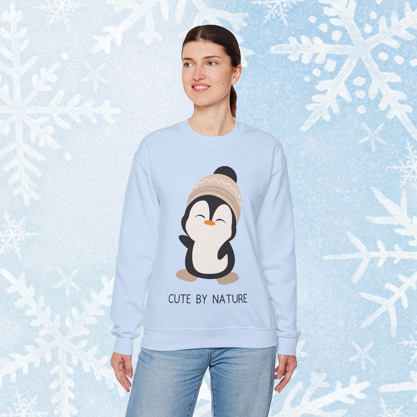 Cute Penguin Sweatshirt - Unisex Heavy Blend™ Crewneck