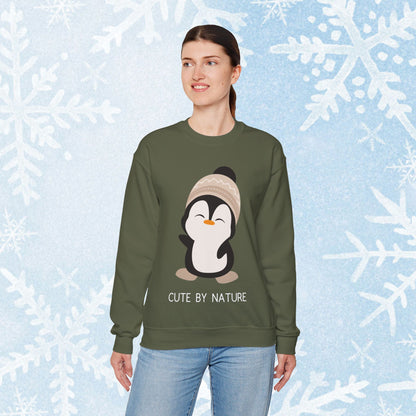 Cute Penguin Sweatshirt - Unisex Heavy Blend™ Crewneck